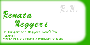 renata megyeri business card